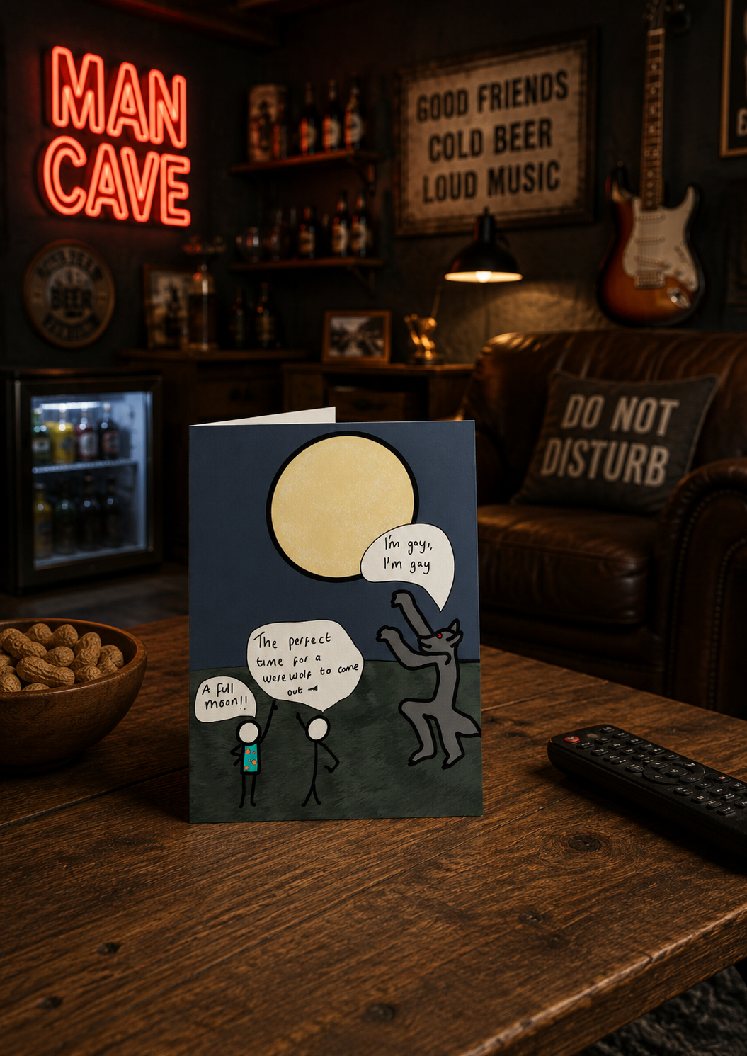 Full Moon Werewolf| Funny Birthday Card | More Jam