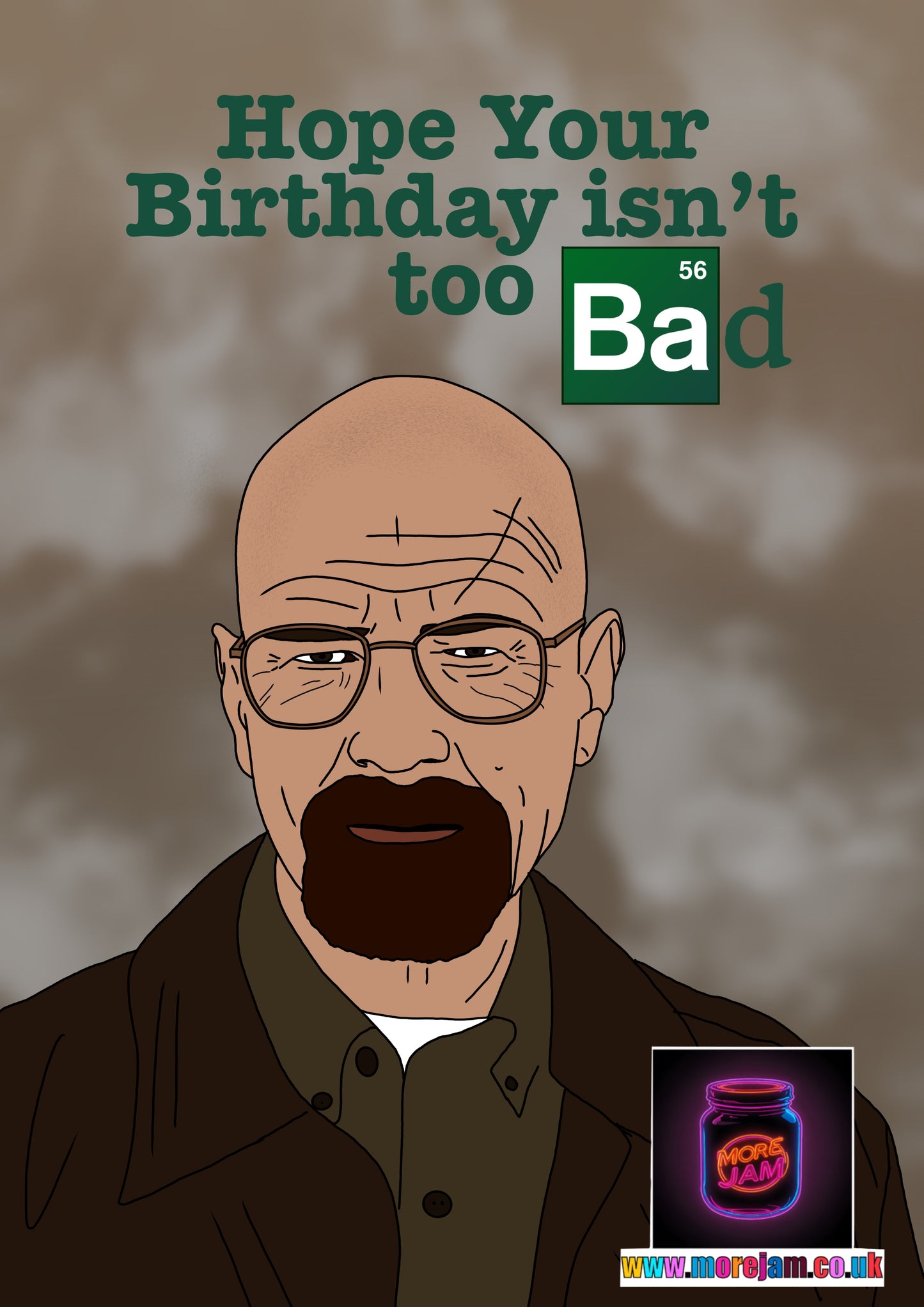 Birthday Card Breaking Bad Walter White Card | Netflix Series | More Jam
