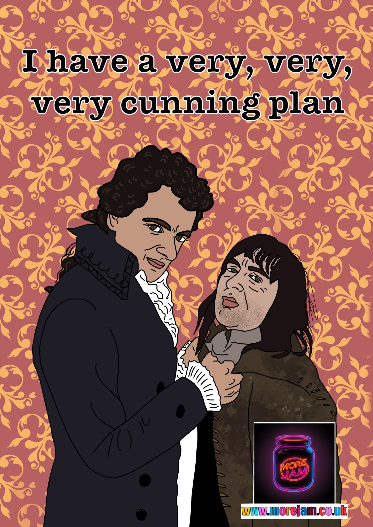 Blackadder Very Cunning Plan Card | Funny Classic British Comedy | More Jam