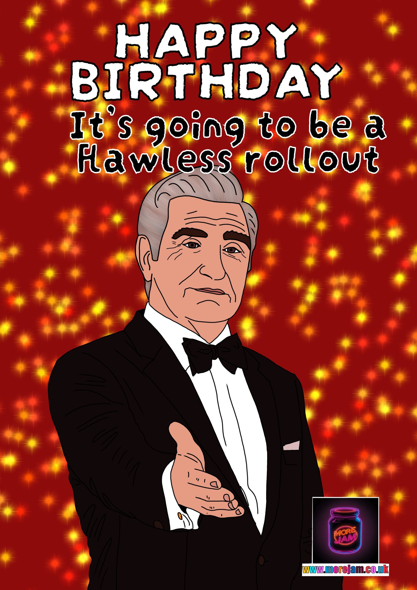 Rollout | Funny Johnny Rose Schitts Creek Birthday Card | More Jam