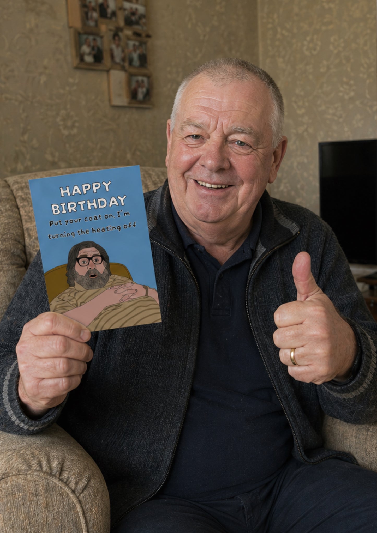 Jim Royle Put Your Coat On| Royle Family Birthday Day Card | More Jam