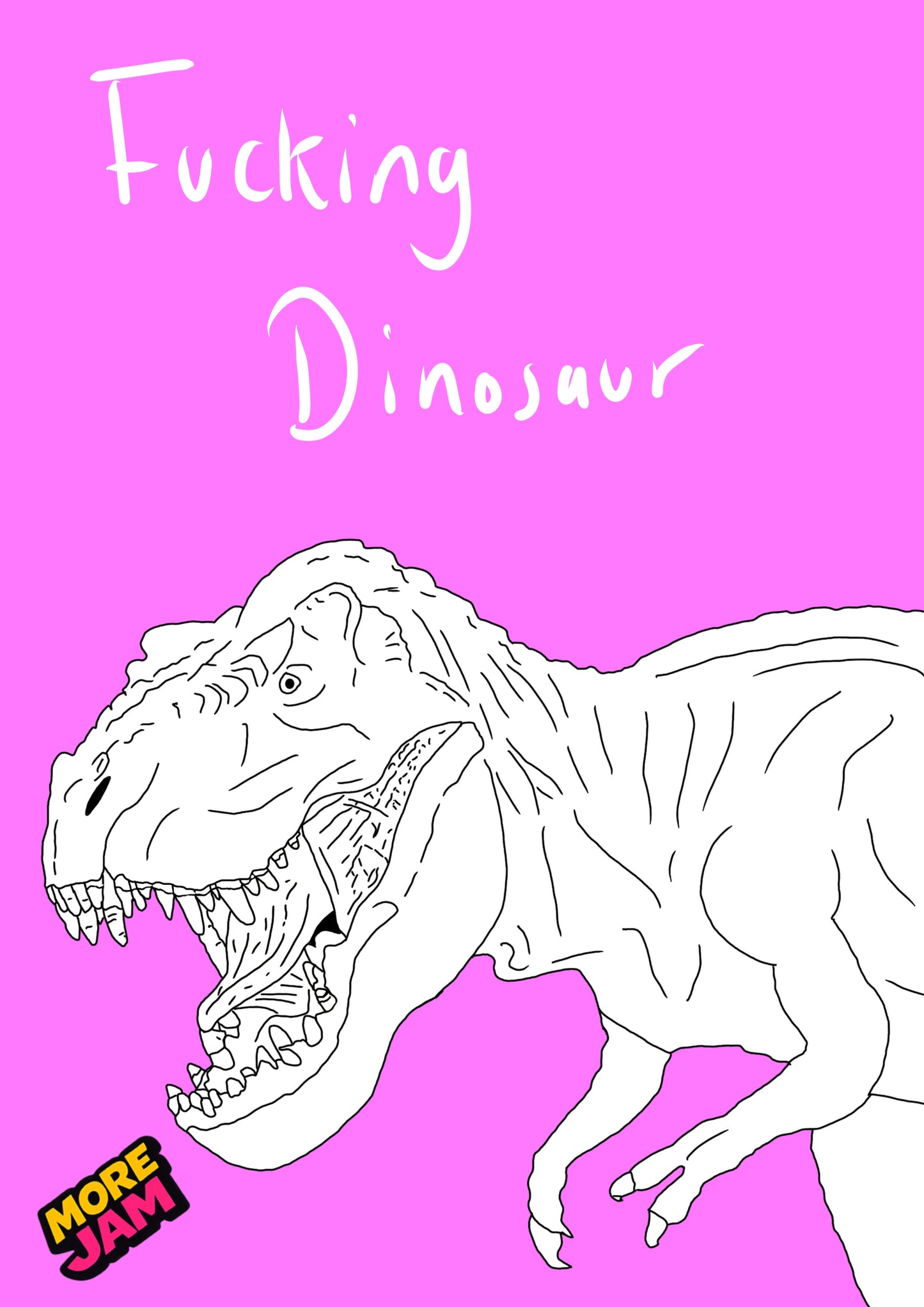 Dinosaur Prints UK | Unique A4 Wall Art | More Jam
