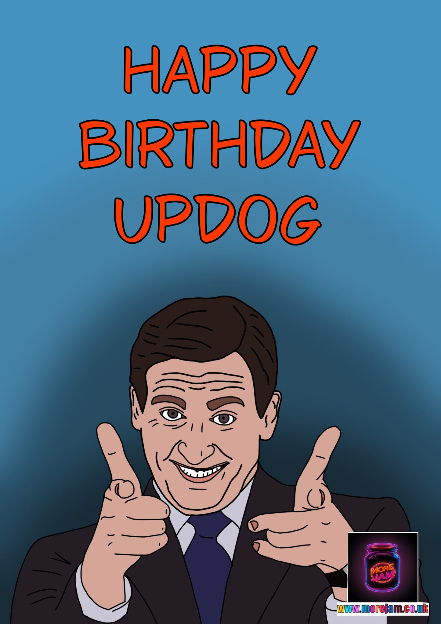 Happy Birthday Updog | The Office Michael Scott Birthday Card | More Jam