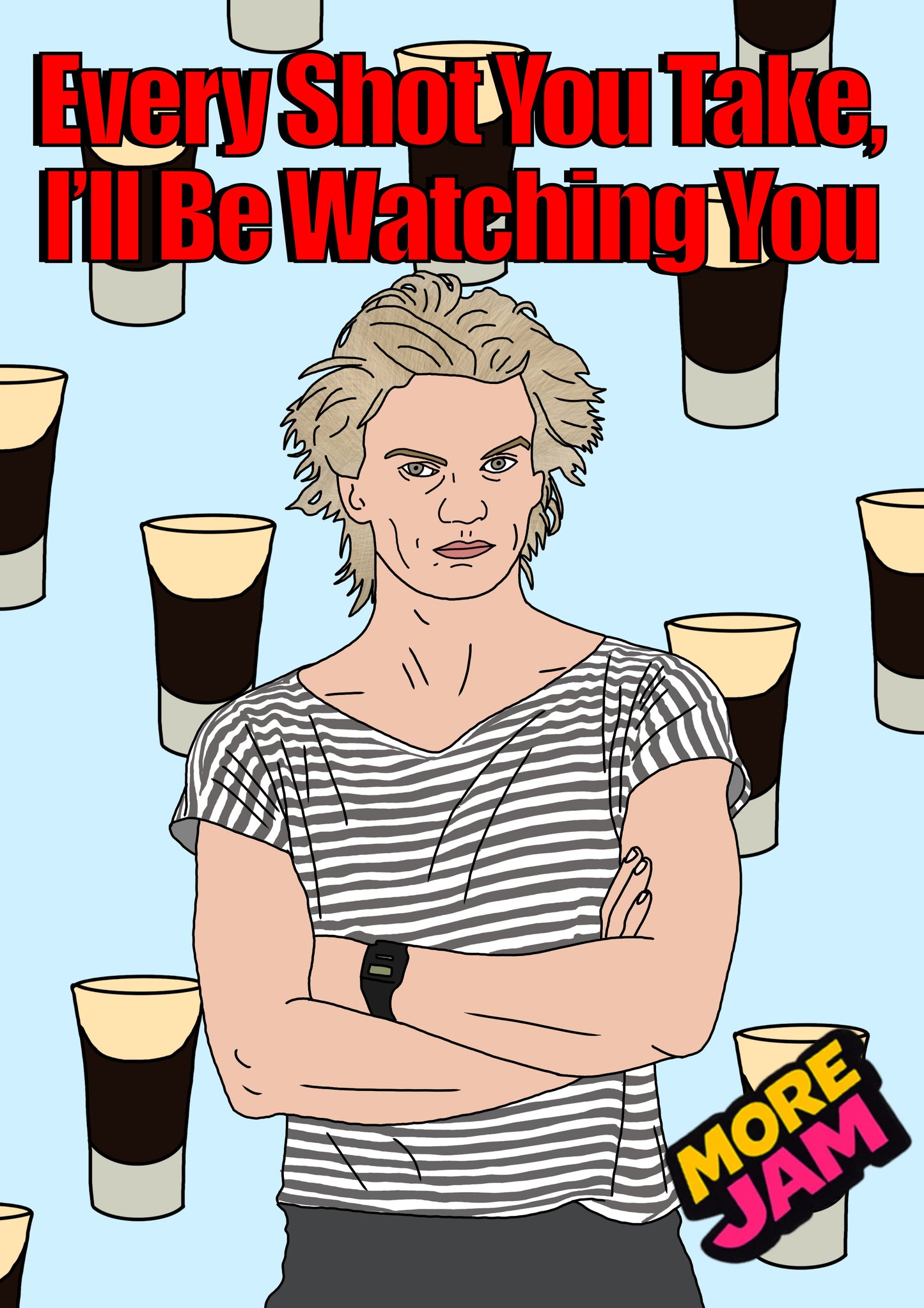 Sting Every Step You Takes Prints UK | Unique A4 Wall Art | More Jam