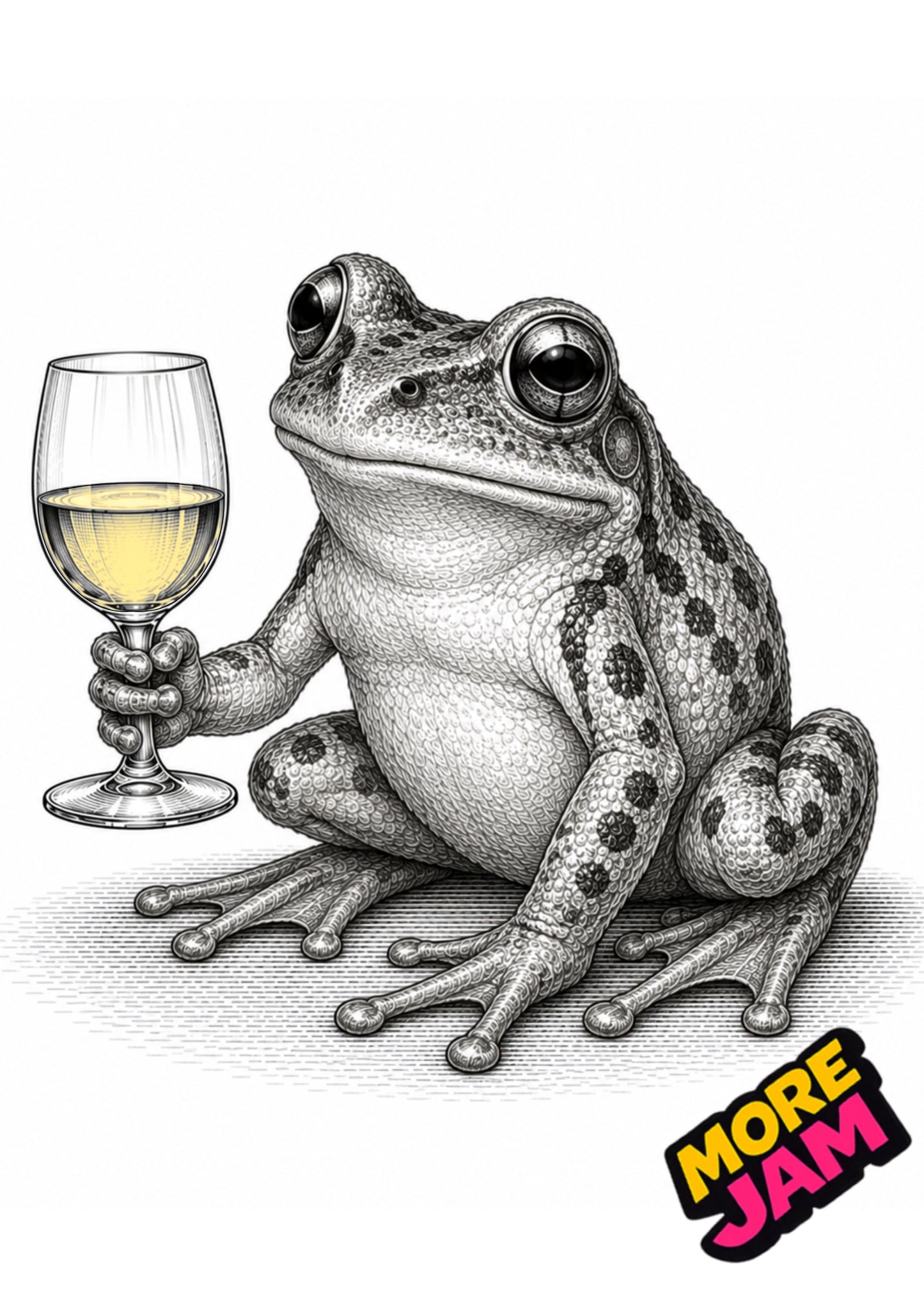 Sophisticated Frog Print UK | Unique A4 Wall Art | More Jam