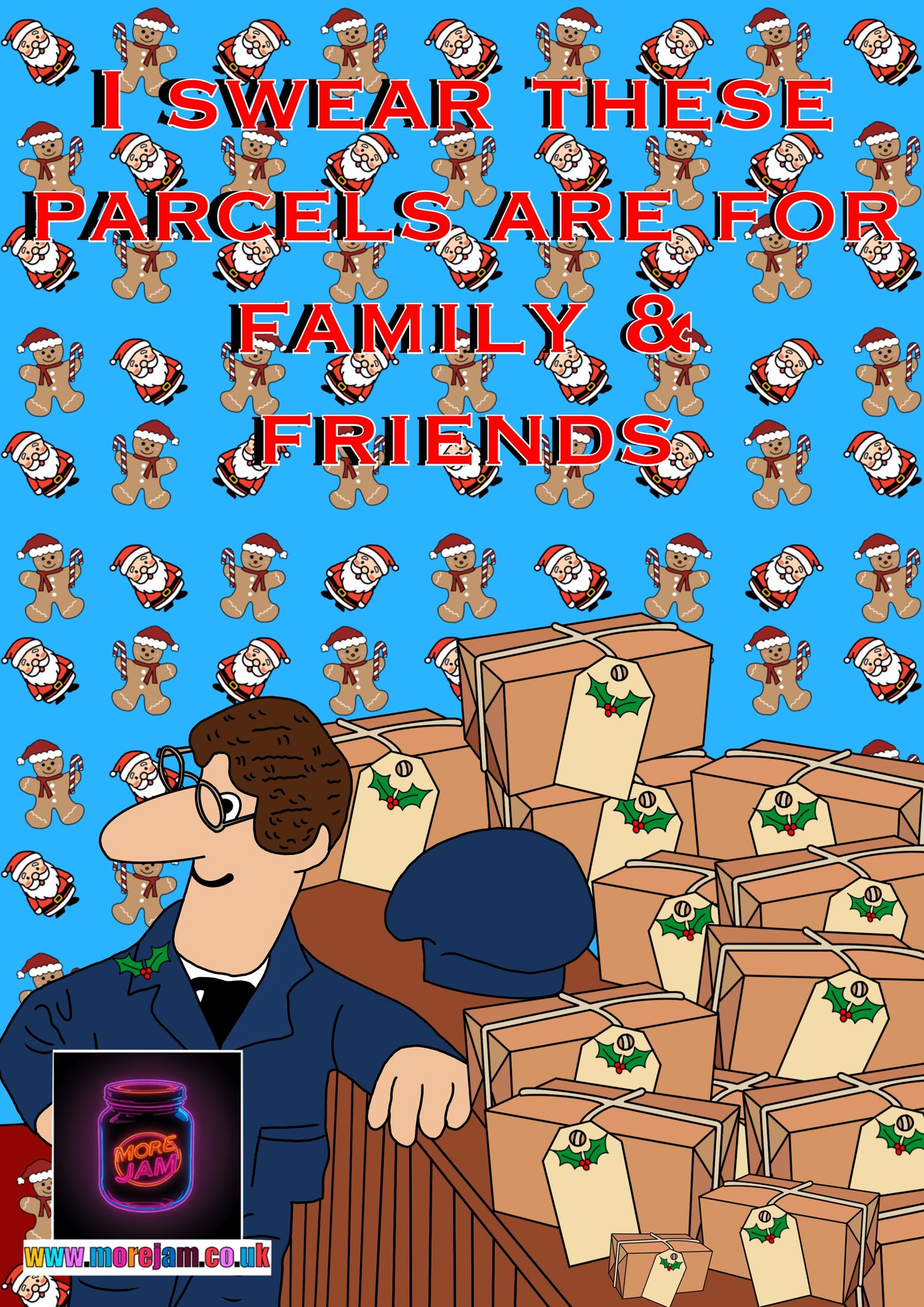 Christmas Card Postman Pat