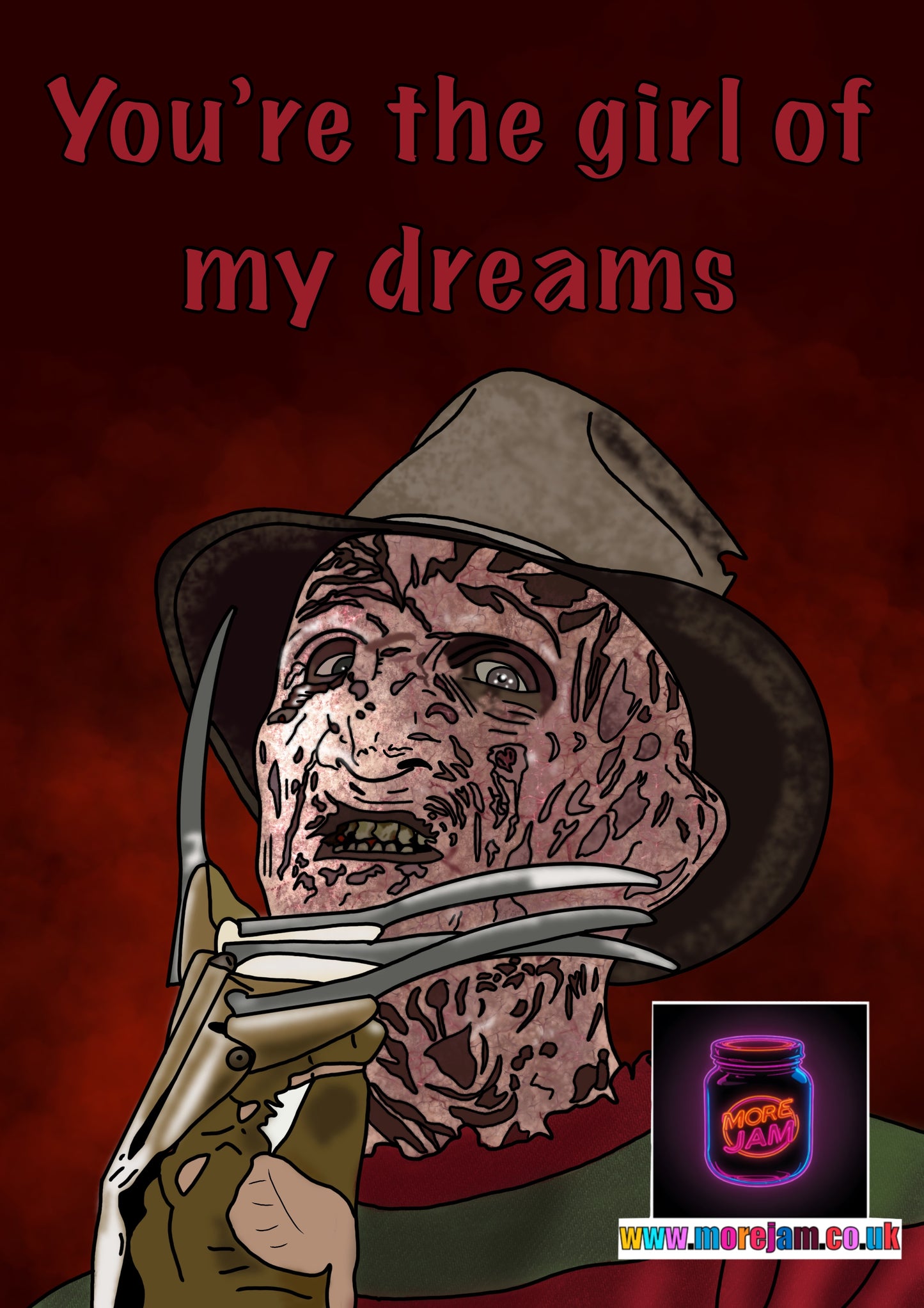 Any Occasion Card Freddy Krueger Girl Of My Dreams
