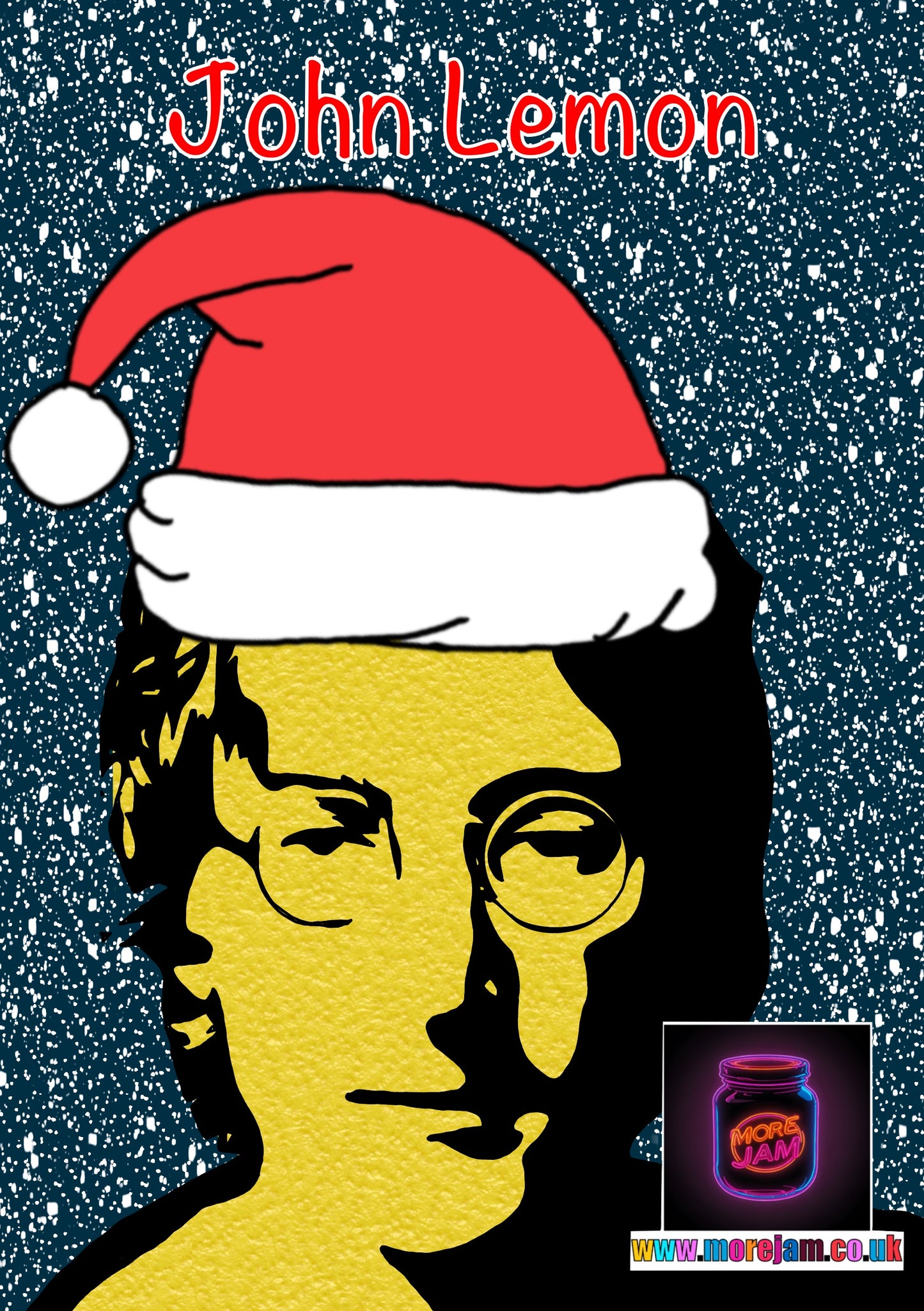 John Lennon Lemon | Funny Christmas Card | More Jam