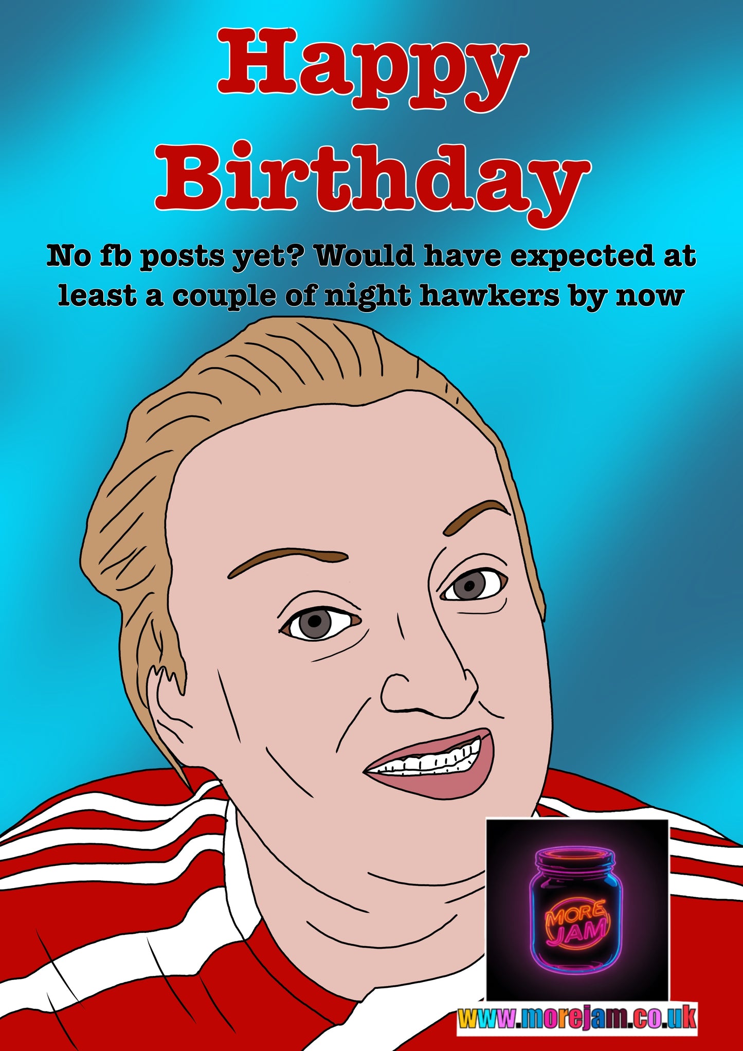 Kerry Mucklowe “Night Hawkers” This Country - Funny BBC Comedy Card