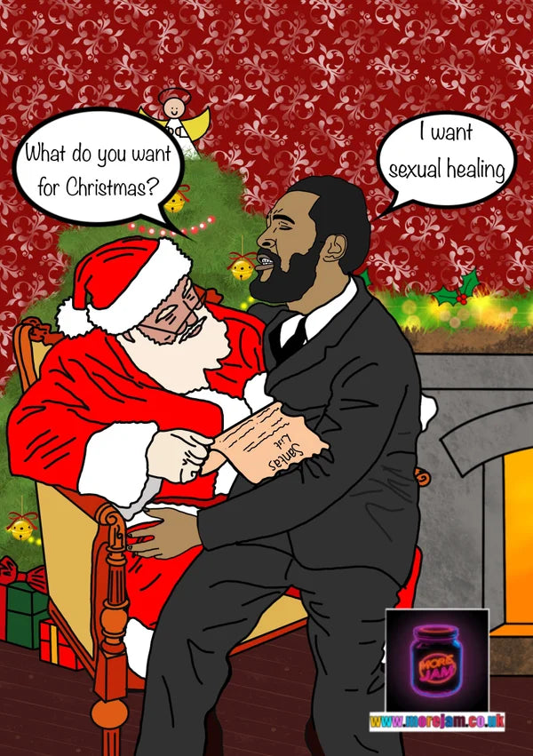 Marvin Gaye I Want…Sexual Healing | Funny Christmas Card | More Jam