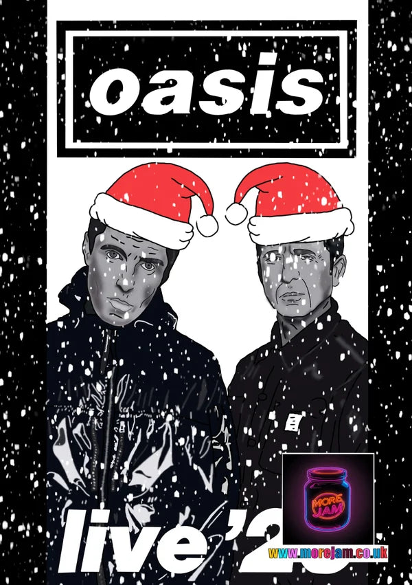 Oasis | Funny Christmas Card | More Jam
