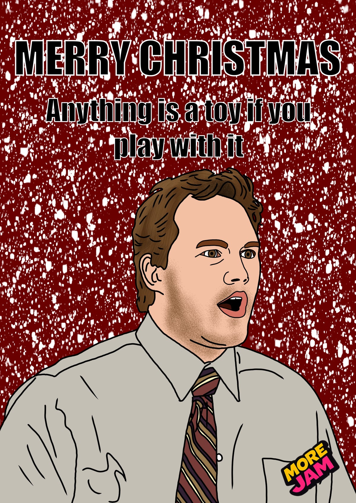 Parks & Recreation | Andy Dwyer Funny Christmas Card | More Jam