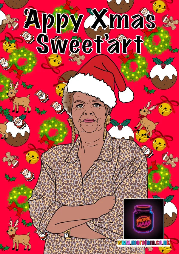 Pat Butcher | Funny Christmas Card | More Jam