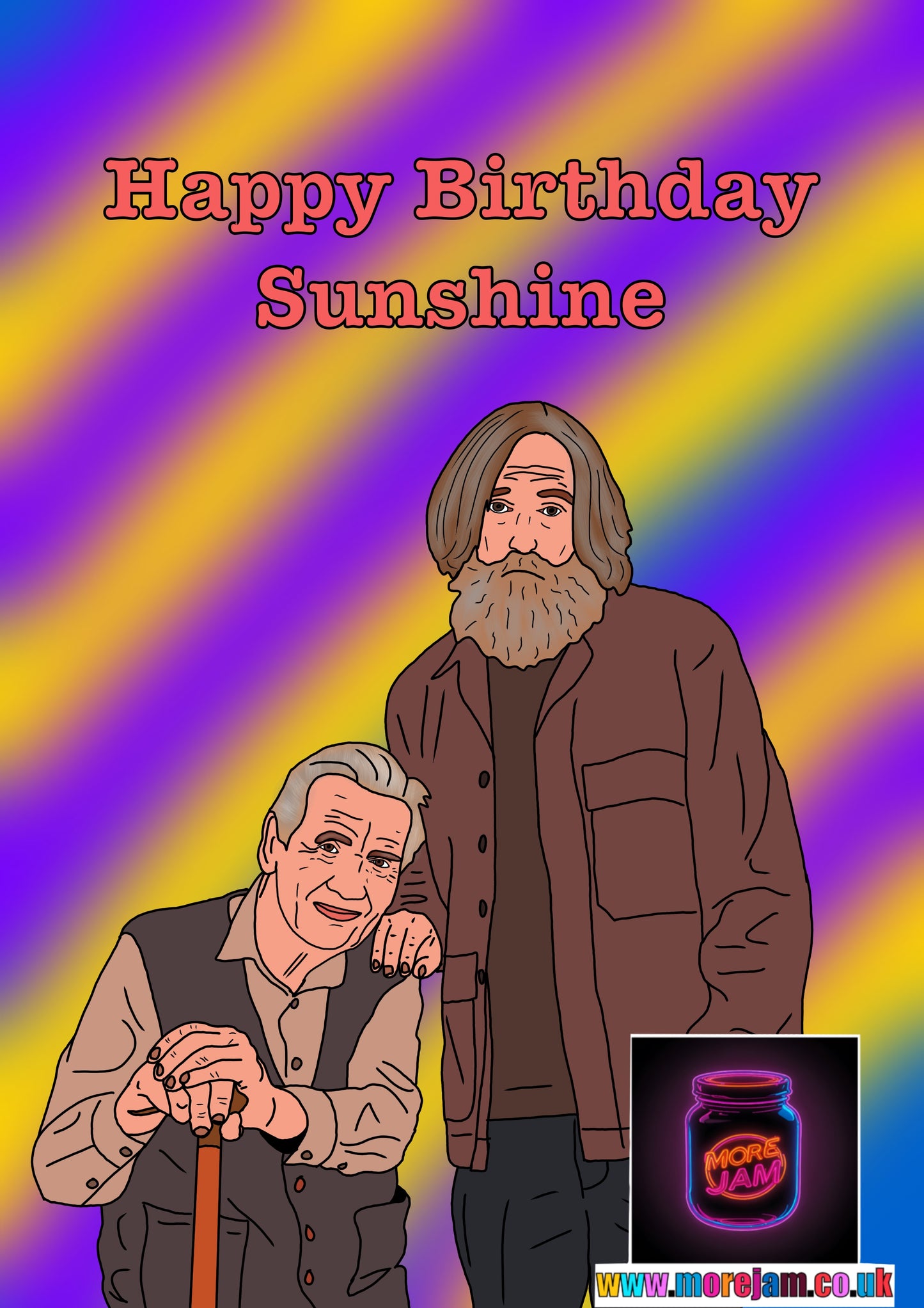 Small Prophets Michael & Brian "Happy Birthday Sunshine" - Funny Birthday Card More Jam