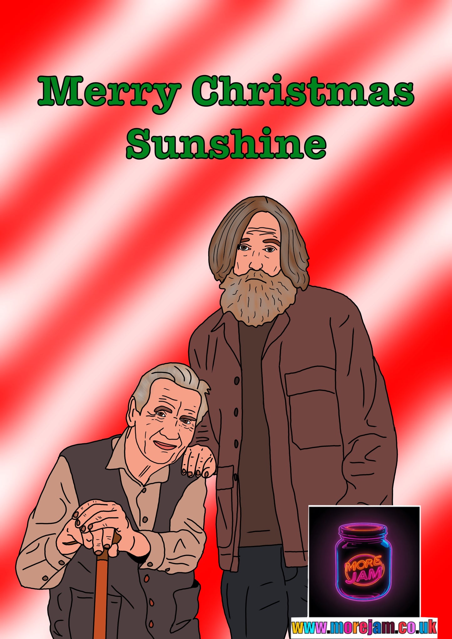 Small Prophets Michael & Brian "Merry Christmas Sunshine" Funny Birthday Card