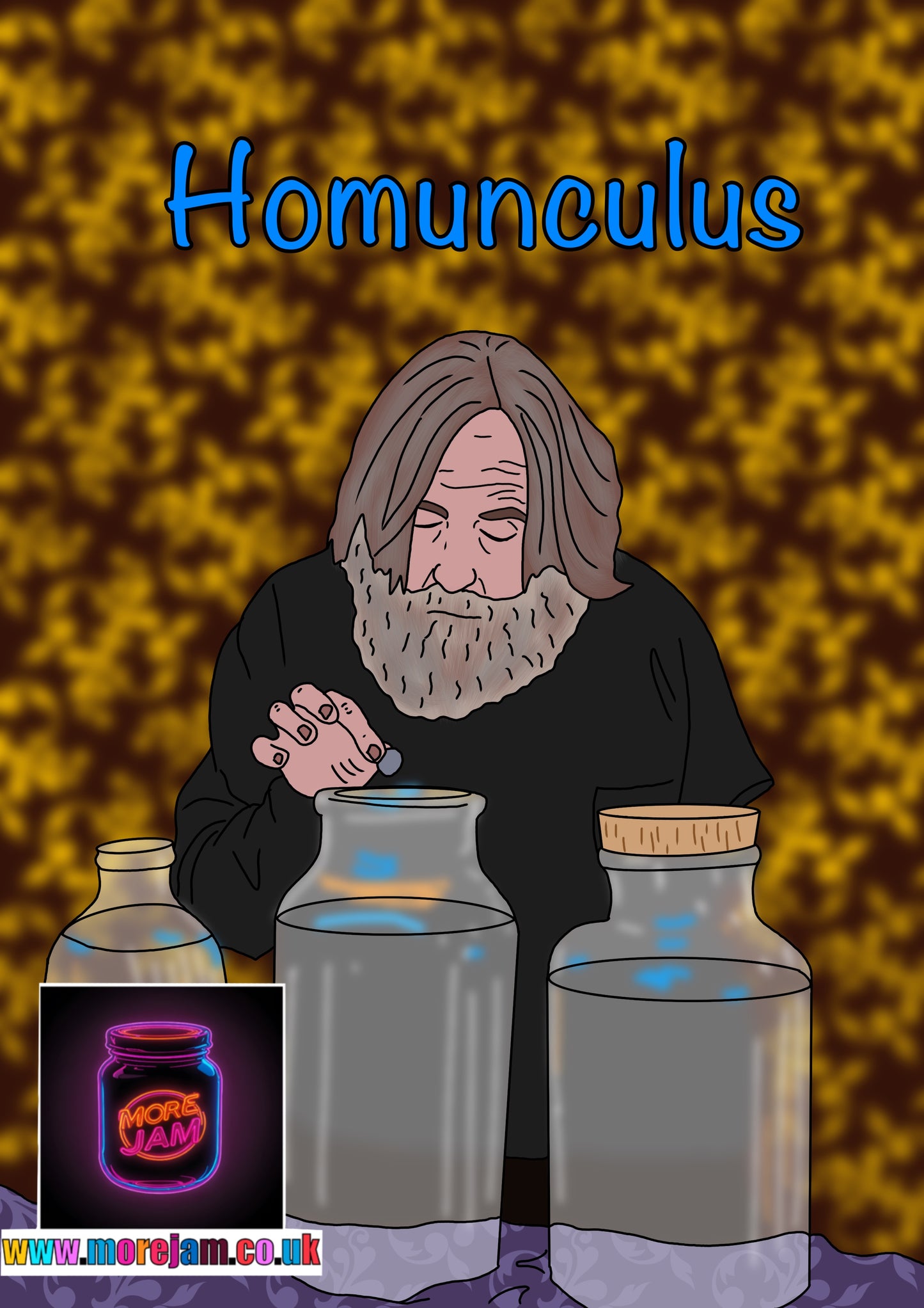 Small Prophets Michael With Jars Homunculus - Funny Birthday Card More Jam