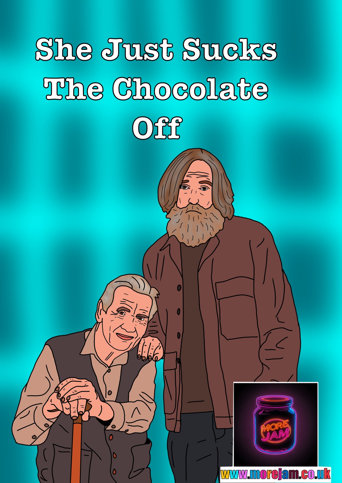 Small Prophets Occasion Michael & Brian Card "Sucks The Chocolate Off" - Funny Birthday Card More Jam
