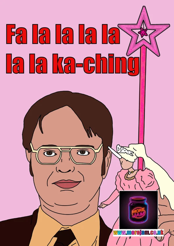 The Office US Dwight Schrute Unicorn Princess | Funny Christmas Card | More Jam