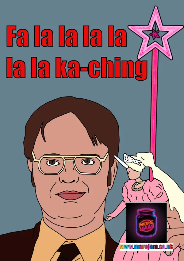 The Office US Dwight Schrute Unicorn Princess | Funny Christmas Card | More Jam