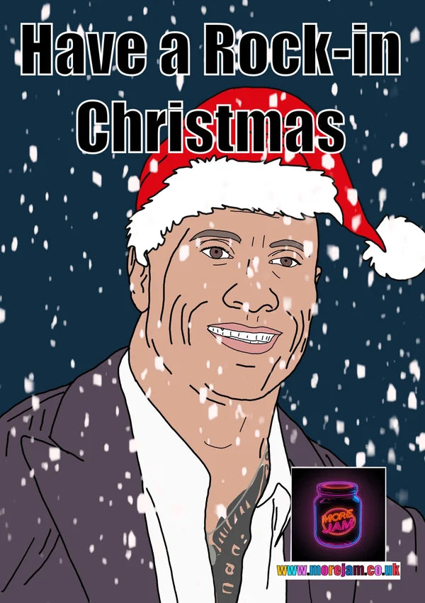The Rock Have a Rock-in Christmas | Funny Christmas Card | More Jam