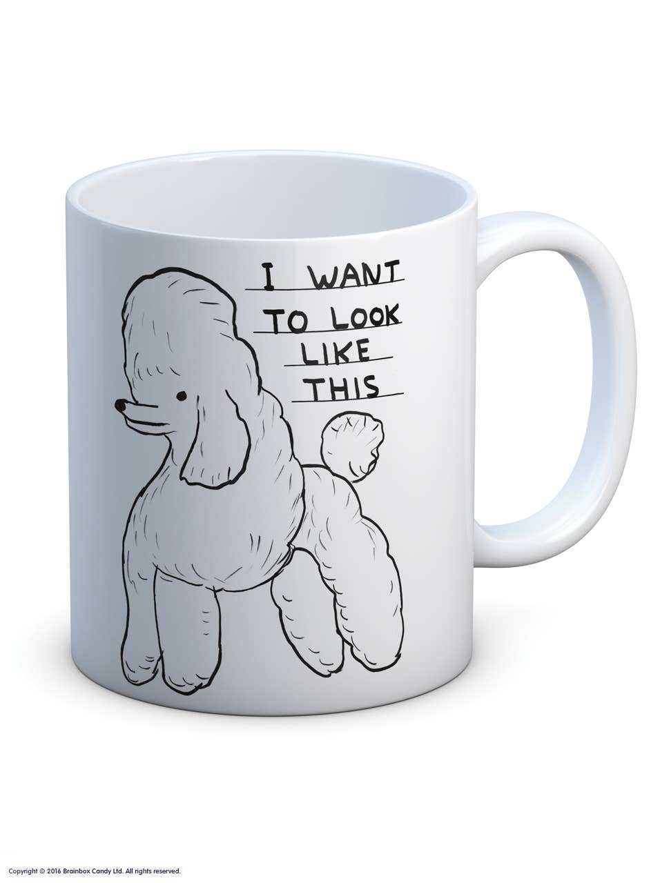 Funny Gift David Shrigley Mug - Want To Look Like This