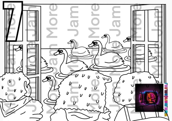 12 Days Of Christmas Colouring Book 50 only