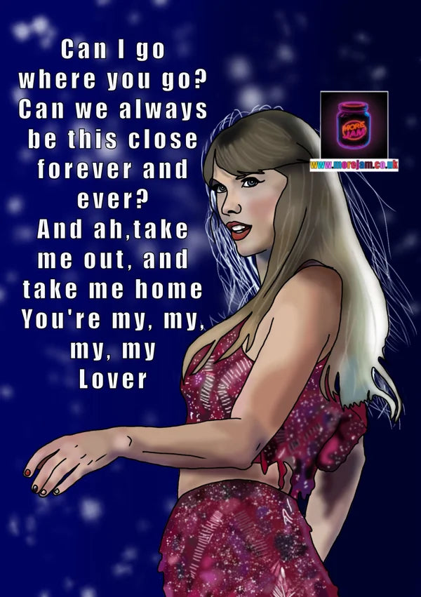 Lover | Taylor Swift Card | More Jam