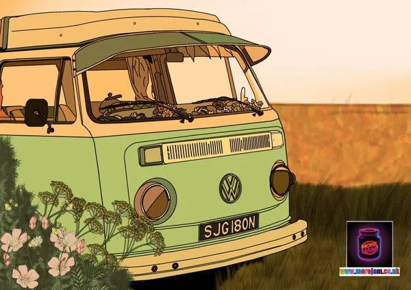 Any Occasion Card VW Camper Van | More Jam