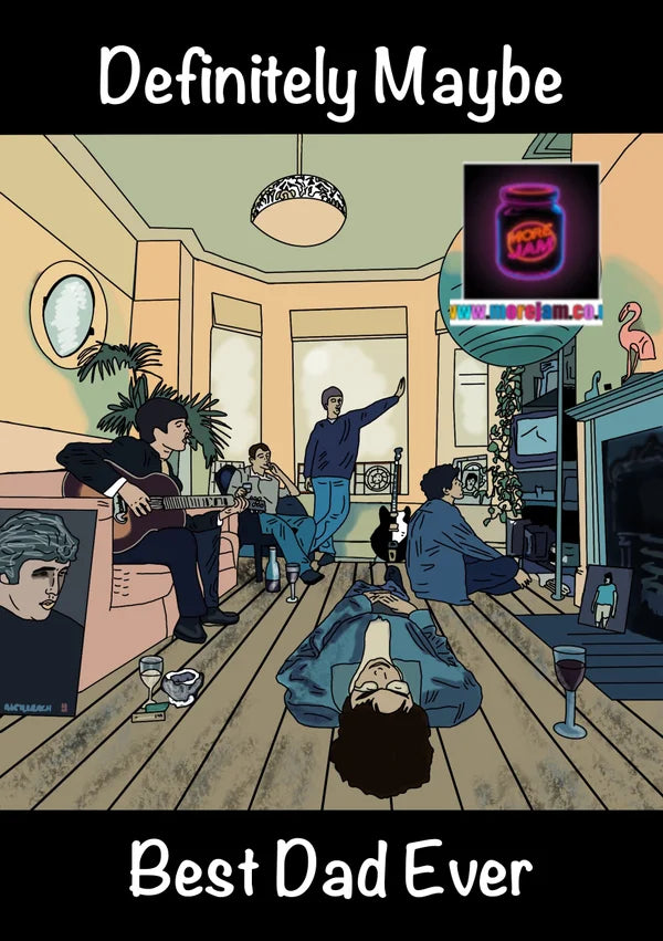 Fathers Day Card Oasis Definitely Maybe | More Jam