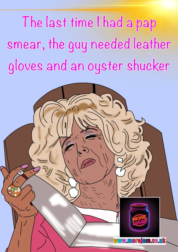 Pap Smear | There's Something About Mary Magda Card | More Jam