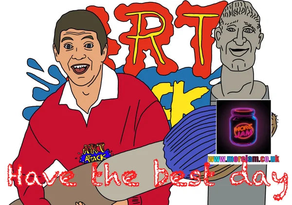 Art Attack | 90s Any Occasion Card | More Jam