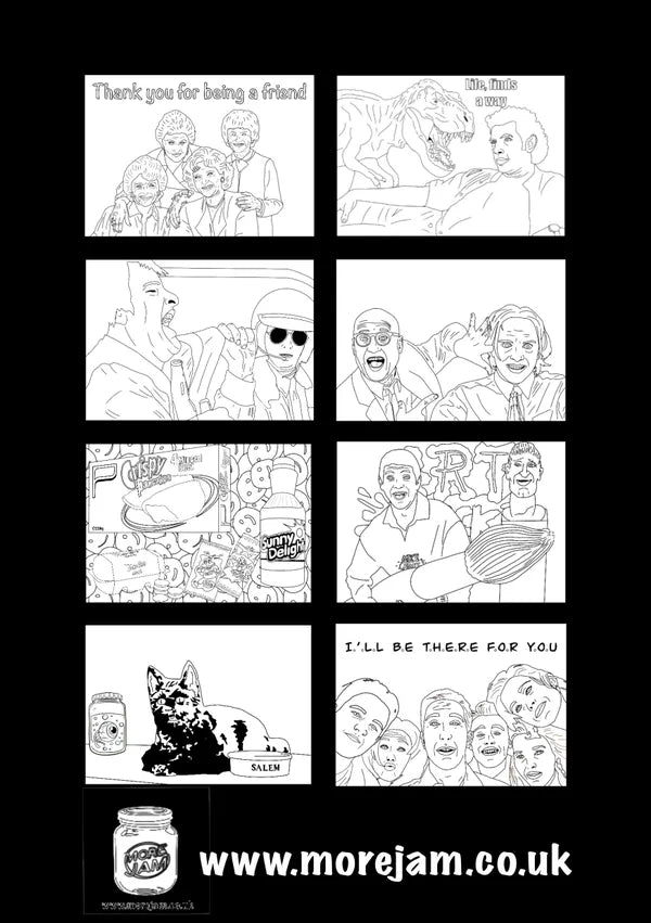 90s Colouring Book A4 | More Jam