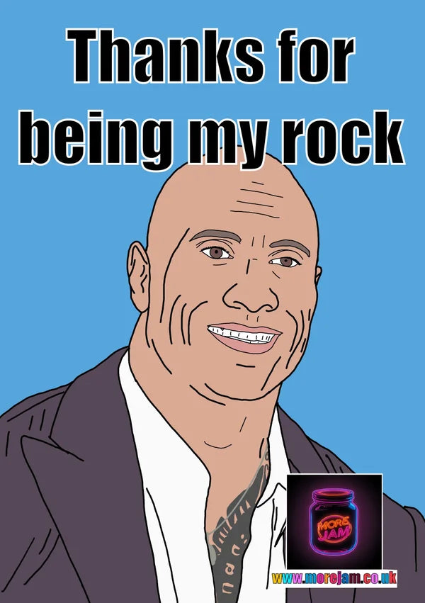 Mental Health Card The Rock | More Jam