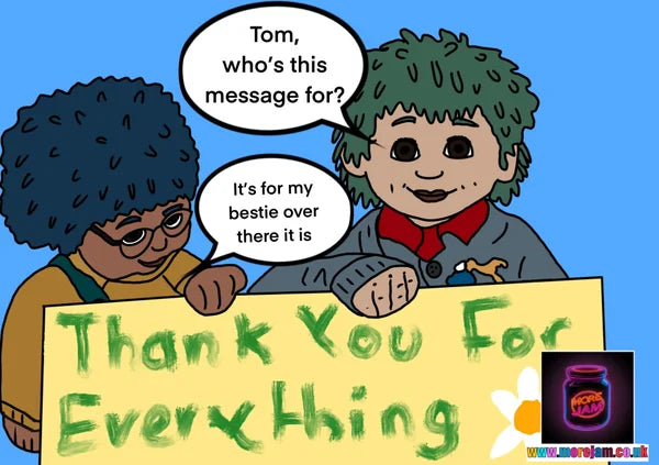 Thank You Bestie | Tots TV Thank You Card | More Jam