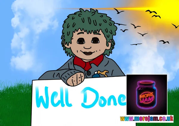 Well Done Tiny | Tots TV Card | More Jam