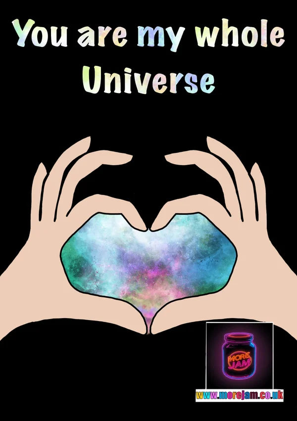 You Are My Universe | Cute Couples Card | More Jam