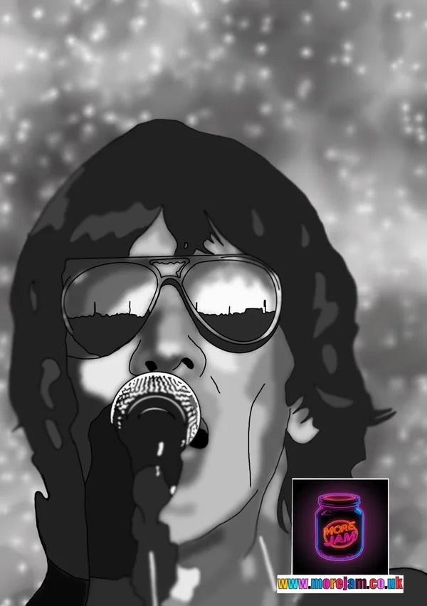 OASIS REUNION 2025 Richard Ashcroft | Oasis Richard Ashcroft Greetings Card | More Jam