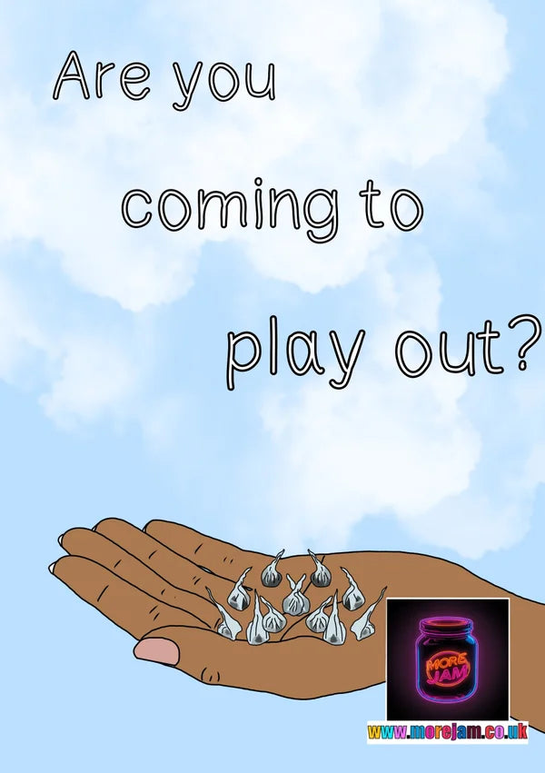 Fun Snaps | Coming to Play Out? | Nostalgic 90s Greetings Card | More Jam