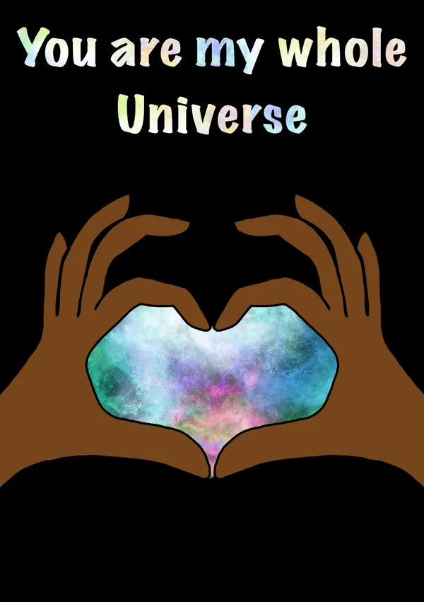 You Are My Universe | Cute Couples Card | More Jam