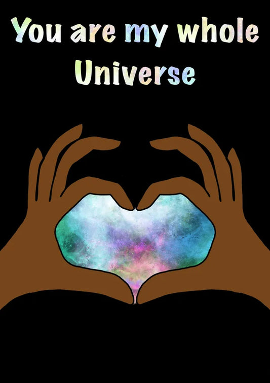 You Are My Universe | Cute Couples Card | More Jam