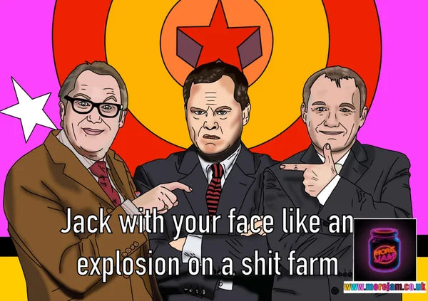 27 OPTIONS Jack With your Face Like A... | Funny Shooting Stars Cards | More Jam