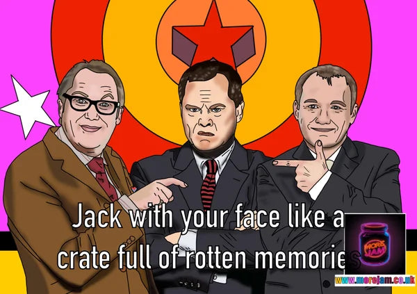 27 OPTIONS Jack With your Face Like A... | Funny Shooting Stars Cards | More Jam