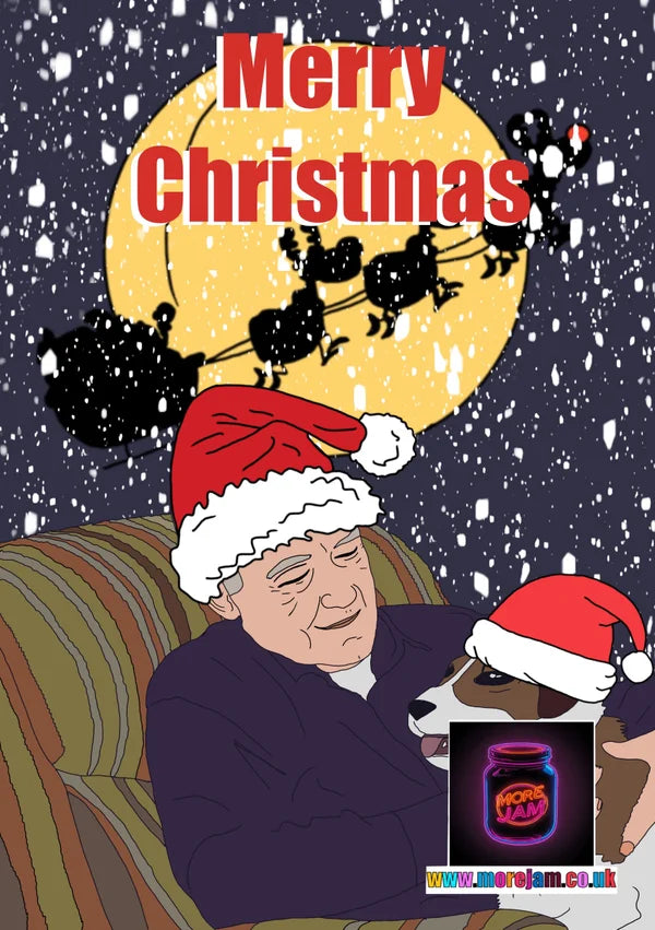 Eddie & Martin | Frasier Christmas Card | More Jam