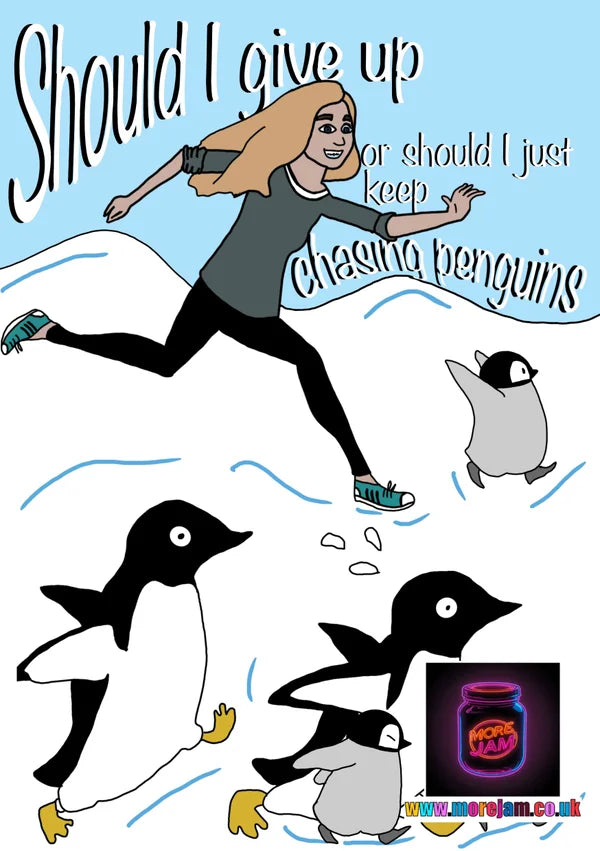Any Occasion Card Come Here Penguins