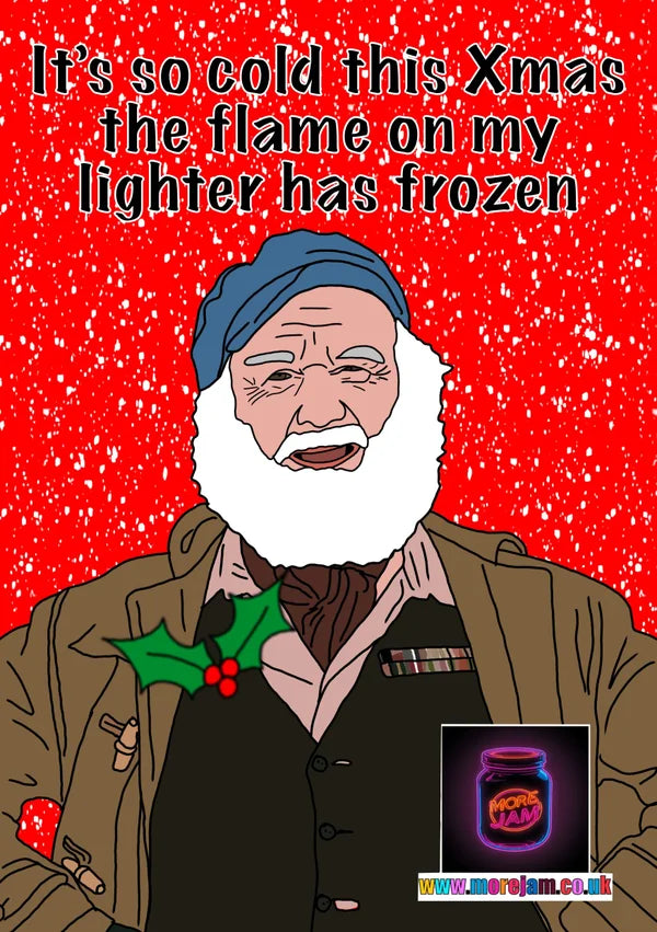 Uncle Albert Frozen Lighter | Only Fools & Horses Christmas Card | More Jam