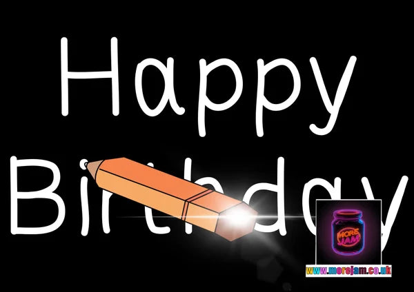 The Magic Pencil Happy Birthday Card | More Jam