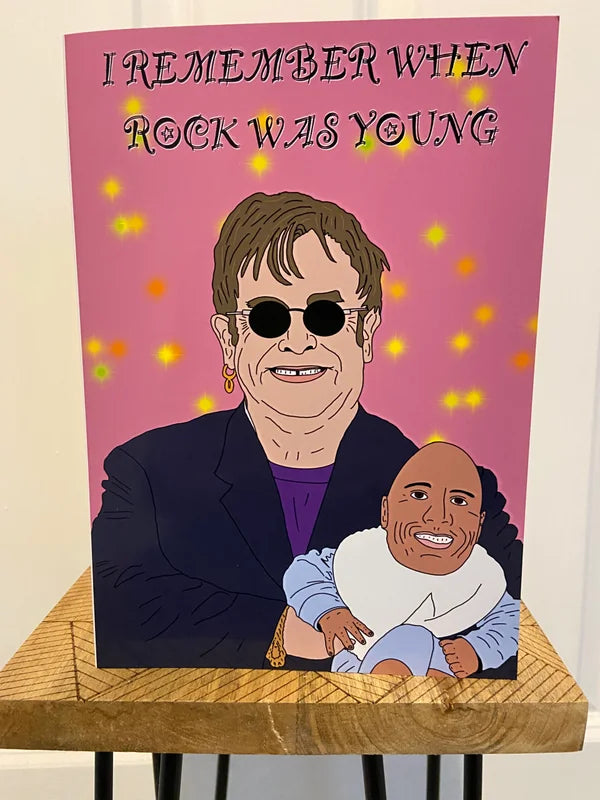 I Remember When (The) Rock was Young | Funny Elton John Card | More Jam
