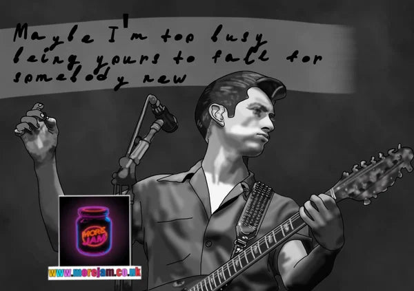 Too Busy Being Yours | Alex Turner Arctic Monkeys Card | More Jam