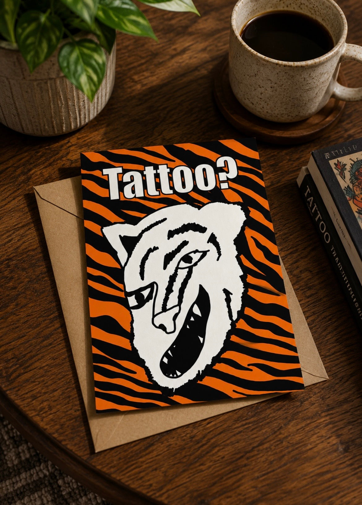 Mandy's Tiger Tattoo | Funny This Country Birthday Card | More Jam