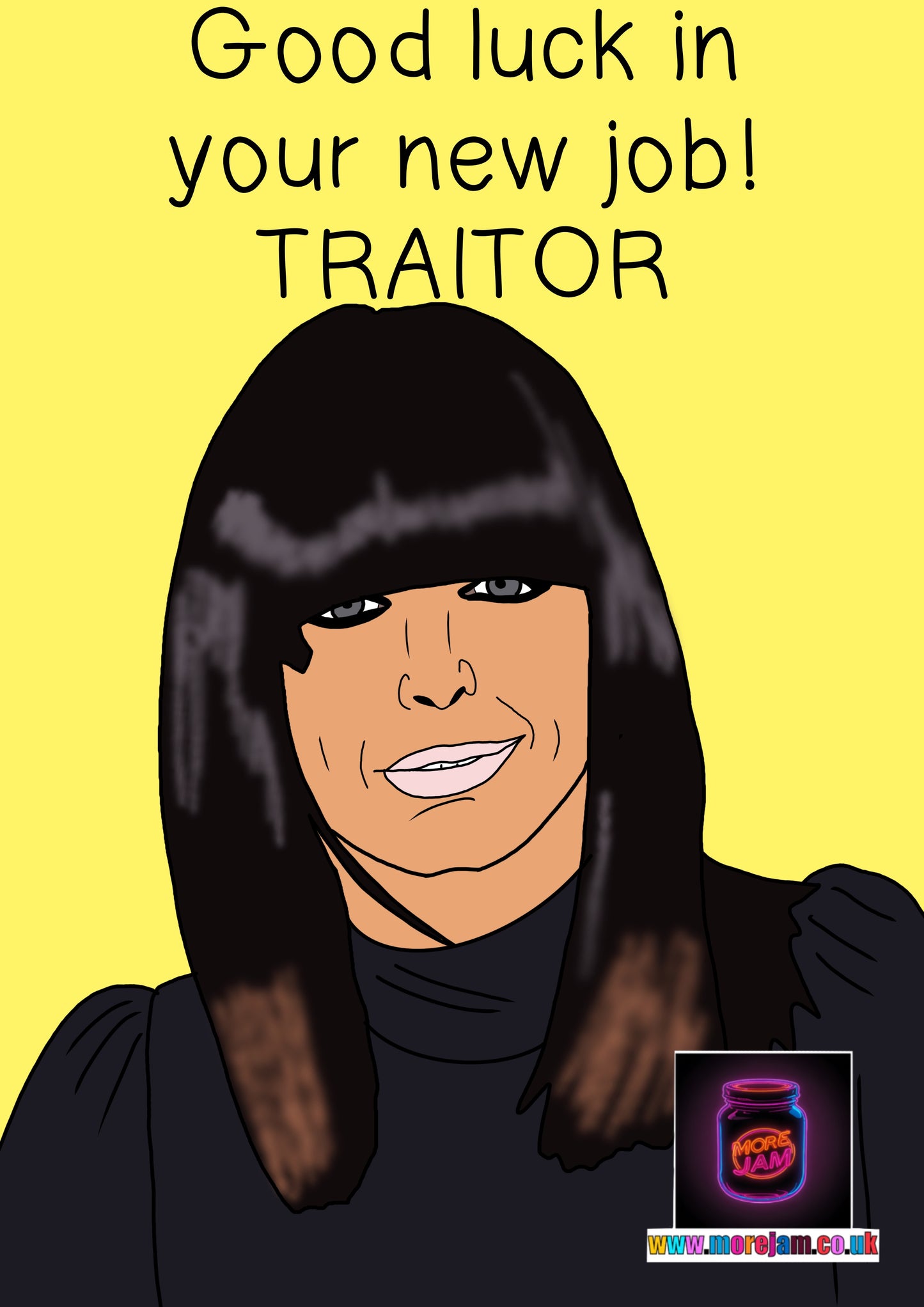 New Job/Leaving Card Traitors Claudia Winkleman